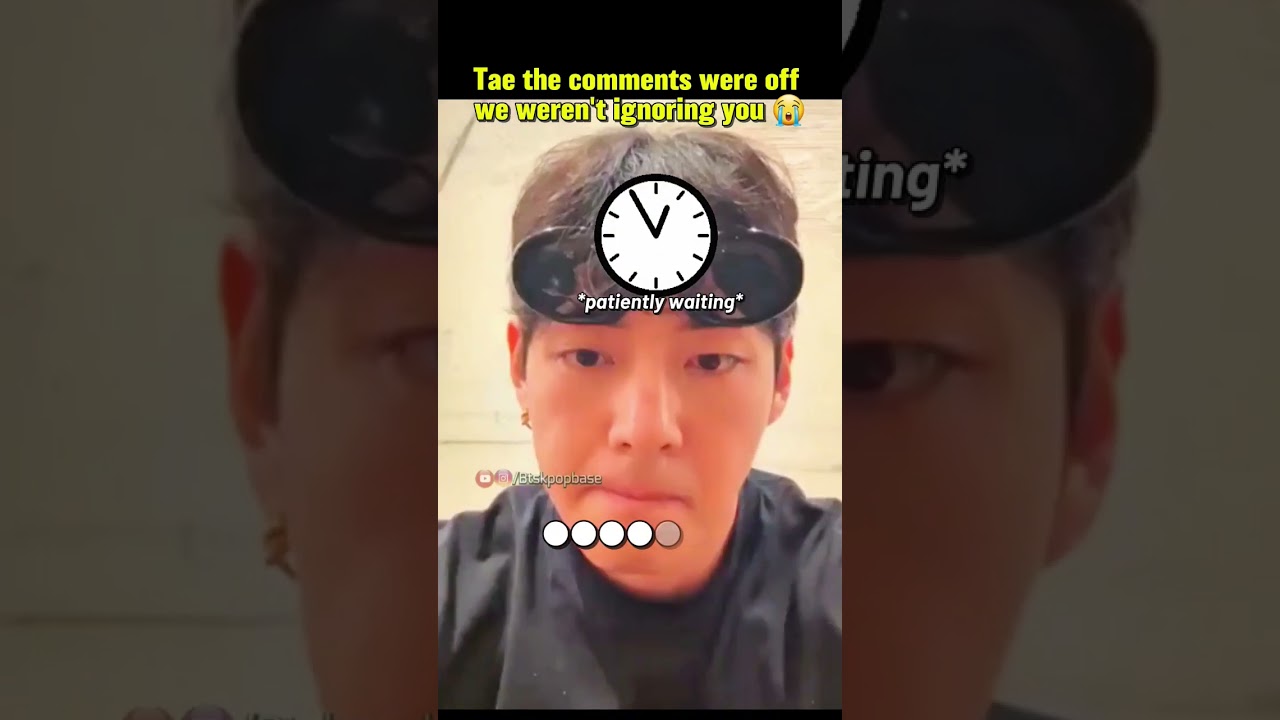Tae thought army ignoring him💔 he doesn&rsquo;t know his comments are off 😭😭 #bts