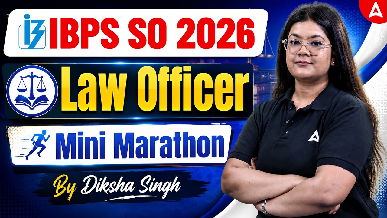 IBPS SO 2026 Law Officer Preparation | Mini Marathon | Law Officer Classes