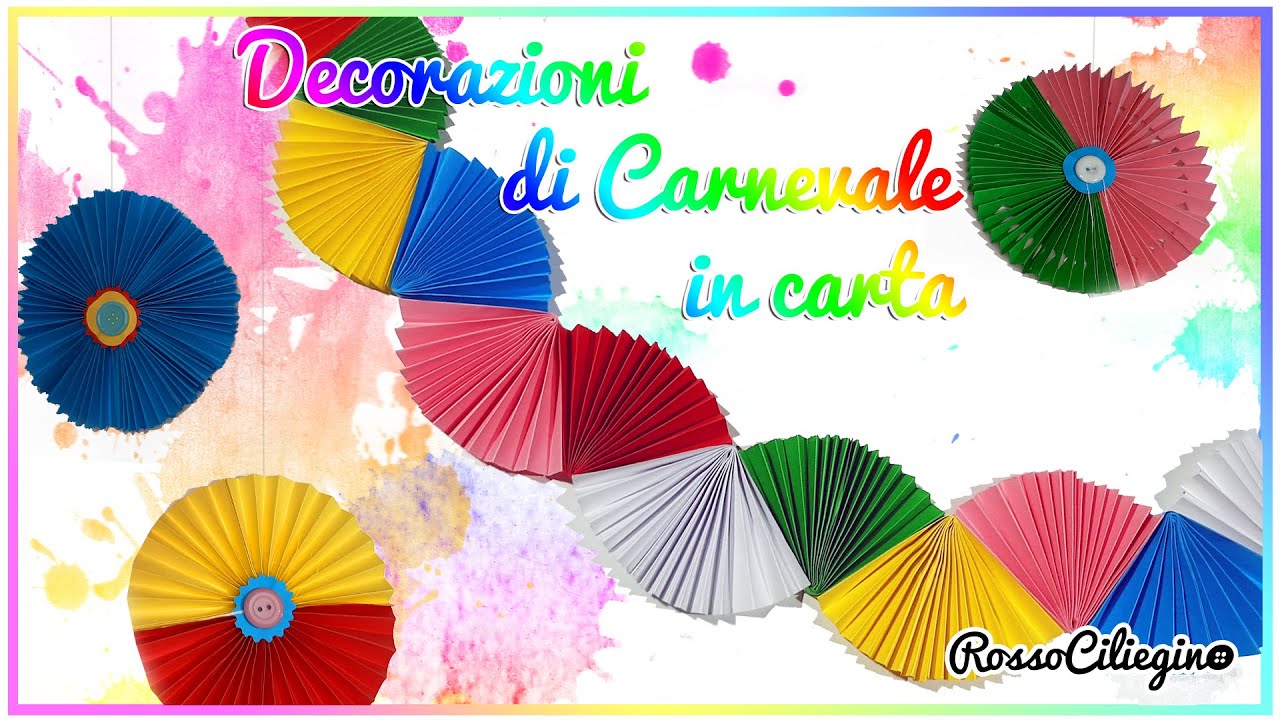 Festoni in carta decorativi, facili e veloci #carnival #festoon #decoration