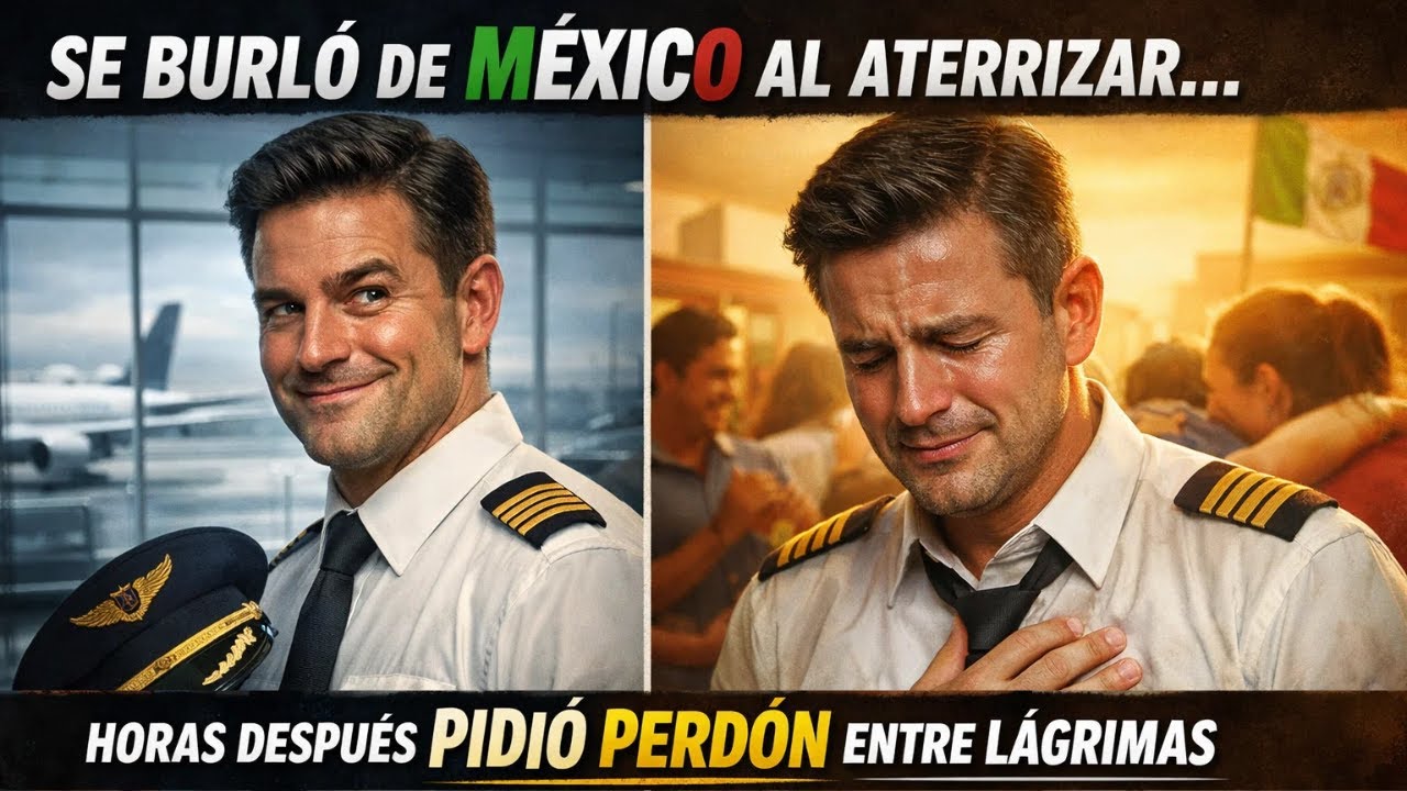 Un capitán alemán se burló de México al aterrizar… horas después pidió perdón entre lágrimas