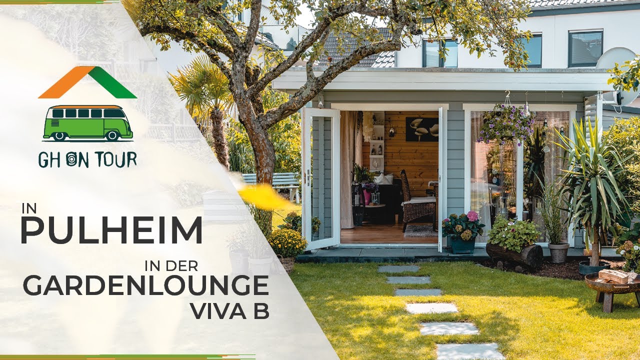 Gardenlounge Viva B mit großen Fenstern und DIY Anbau als Entspannungsoase in Pulheim [GH on Tour]