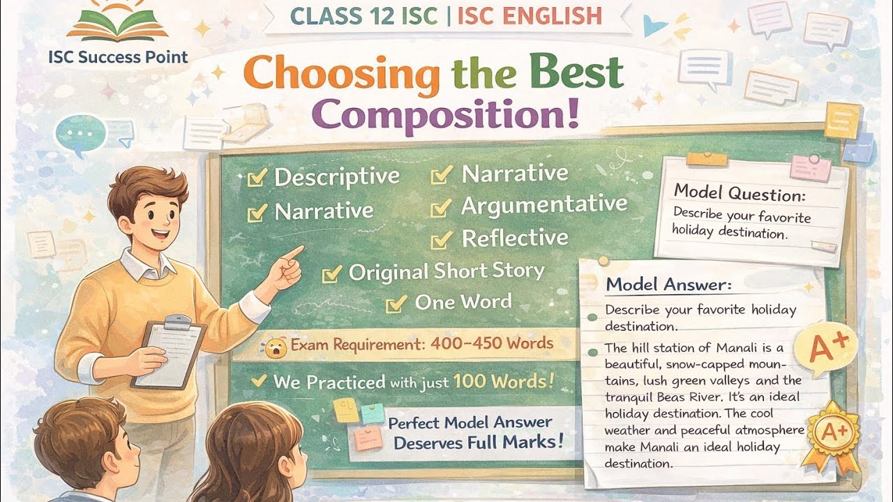 🔥 Best Composition Video Ever ✍️ | Full Marks Strategy | ISC  Score -20/20 2026