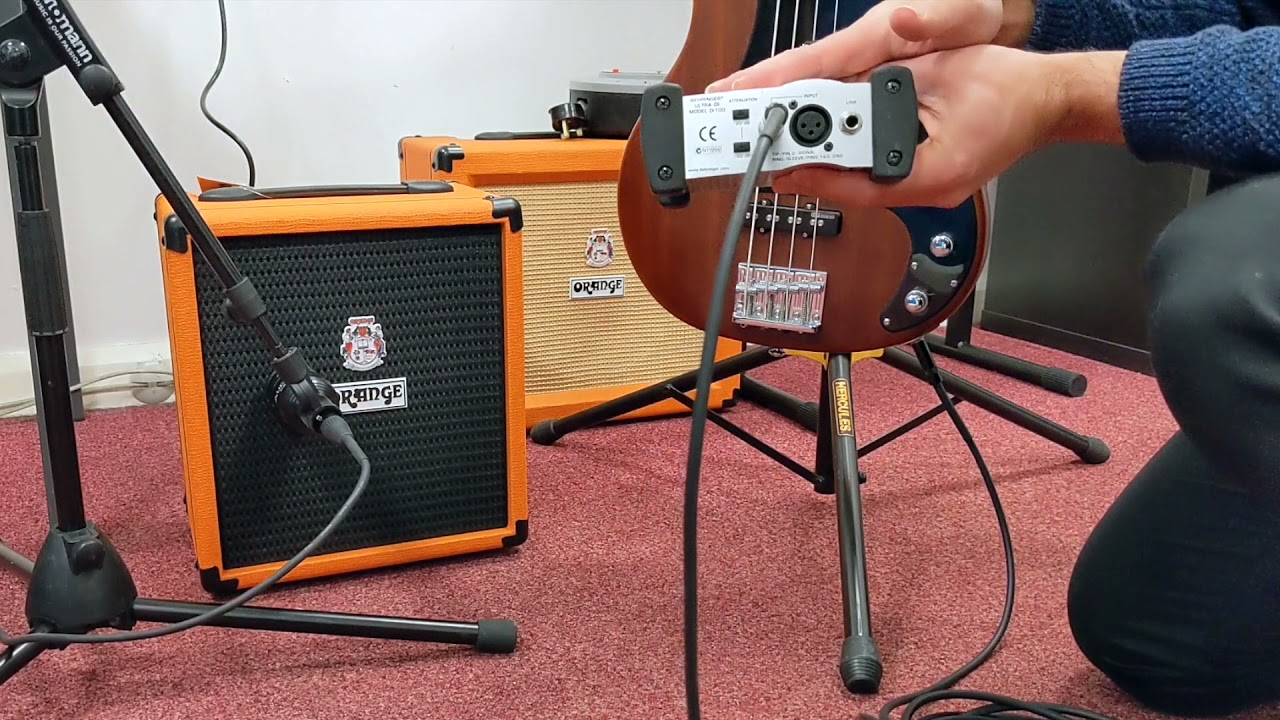 How to Record Electric Bass or Guitar Using a Mic and DI Box