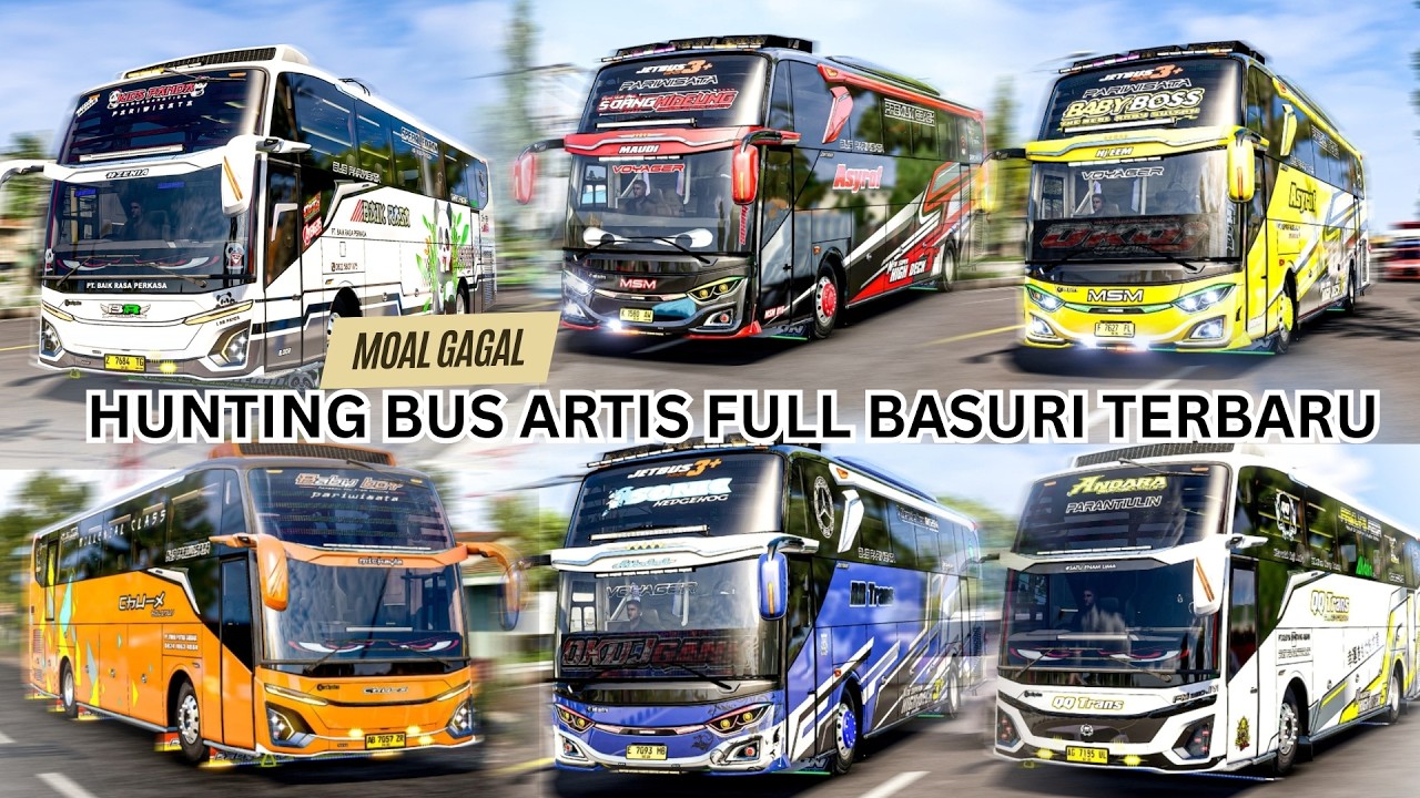 KOMPILASI TELOLET BASURI FULL BUS ARTIS 🥳 Hunting Bus Trip Sekolah 01 Maret 2026
