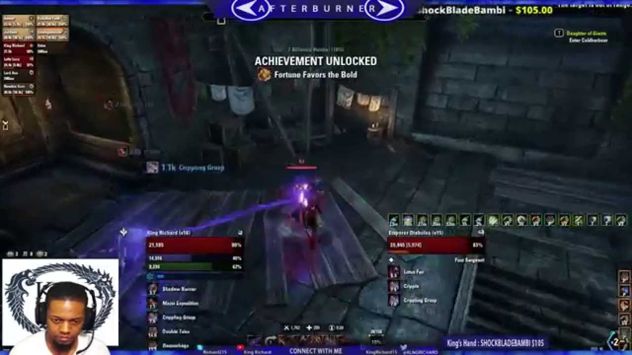 ESO V14-V16 PVP Fortune favors the BOLD AFTERBURNER IN YOUR HOUSE!