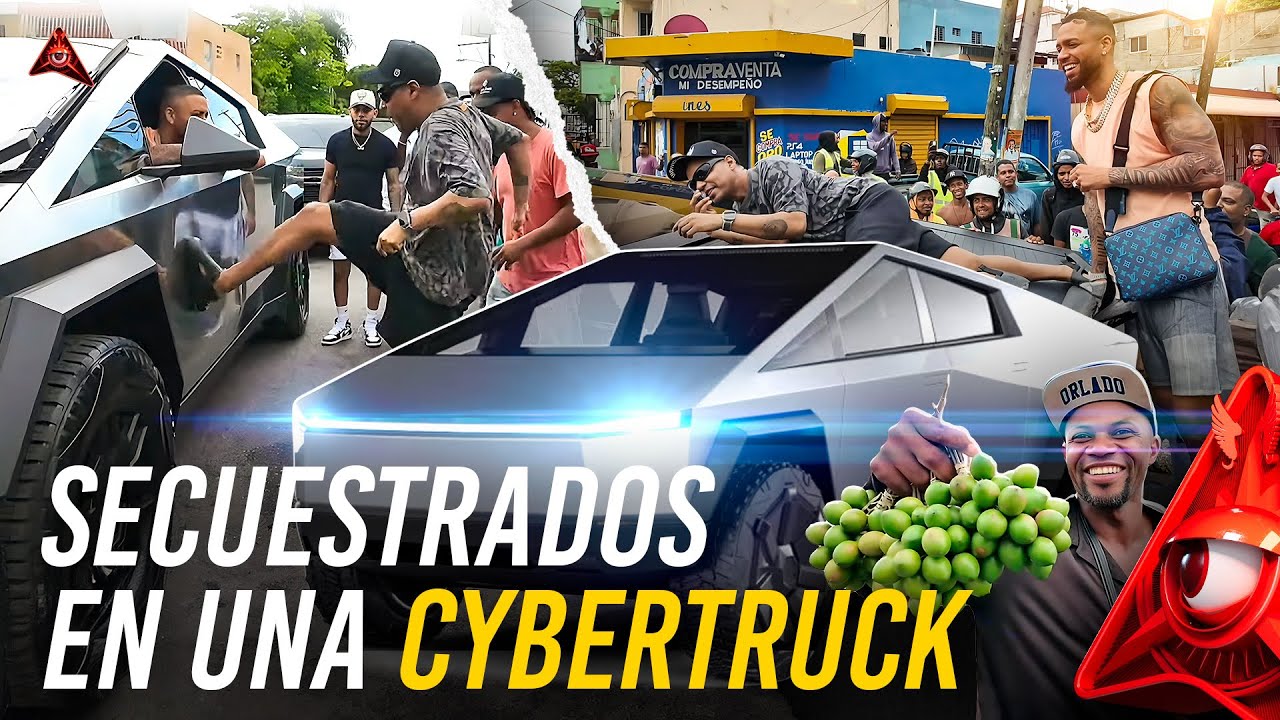 POLICIA RESCATA A DJ ADONIS & ALOFOKE DE BANDA DE MOTORISTAS (IRL CYBERTRUCK 🇩🇴)