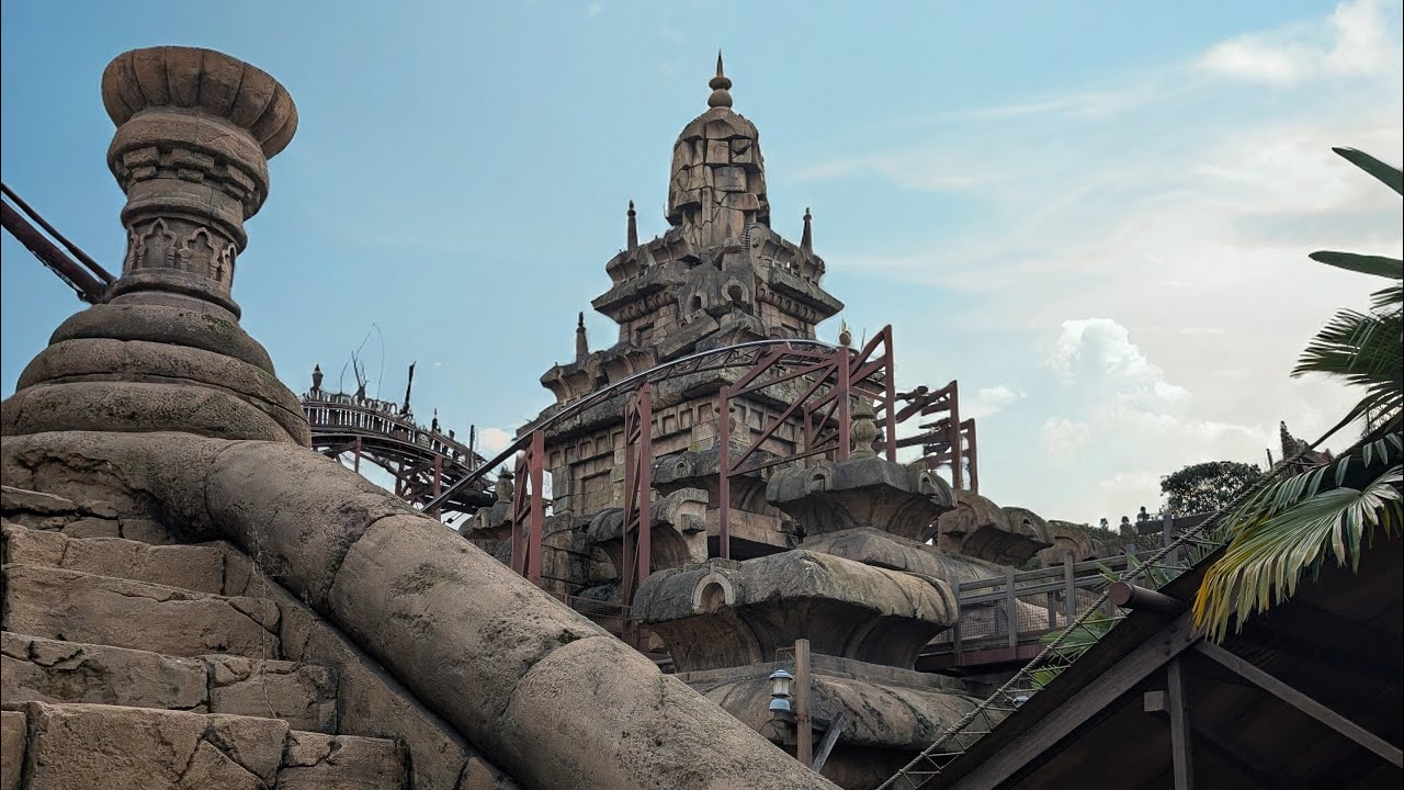 Indiana Jones and the Temple of Peril POV at Disneyland Paris