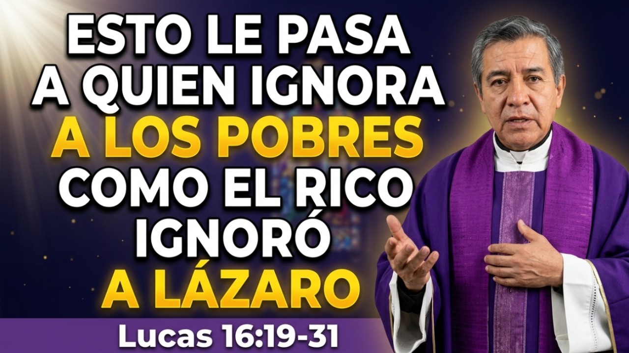 #HOMILÍA | PADRE MIGUEL REVELÓ: ¿QUÉ PASA CUANDO LA RIQUEZA TE HACE INDIFERENTE AL QUE SUFRE?