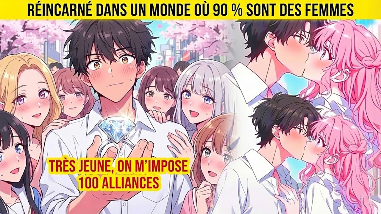 Réincarné dans un monde où 90 % sont des femmes  très jeune, on m’impose 100 alliances !