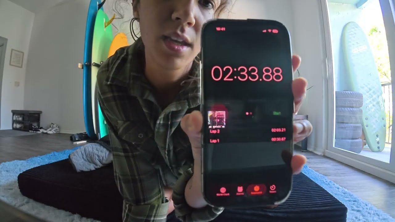 My 2 minute static breath hold (not sped up)