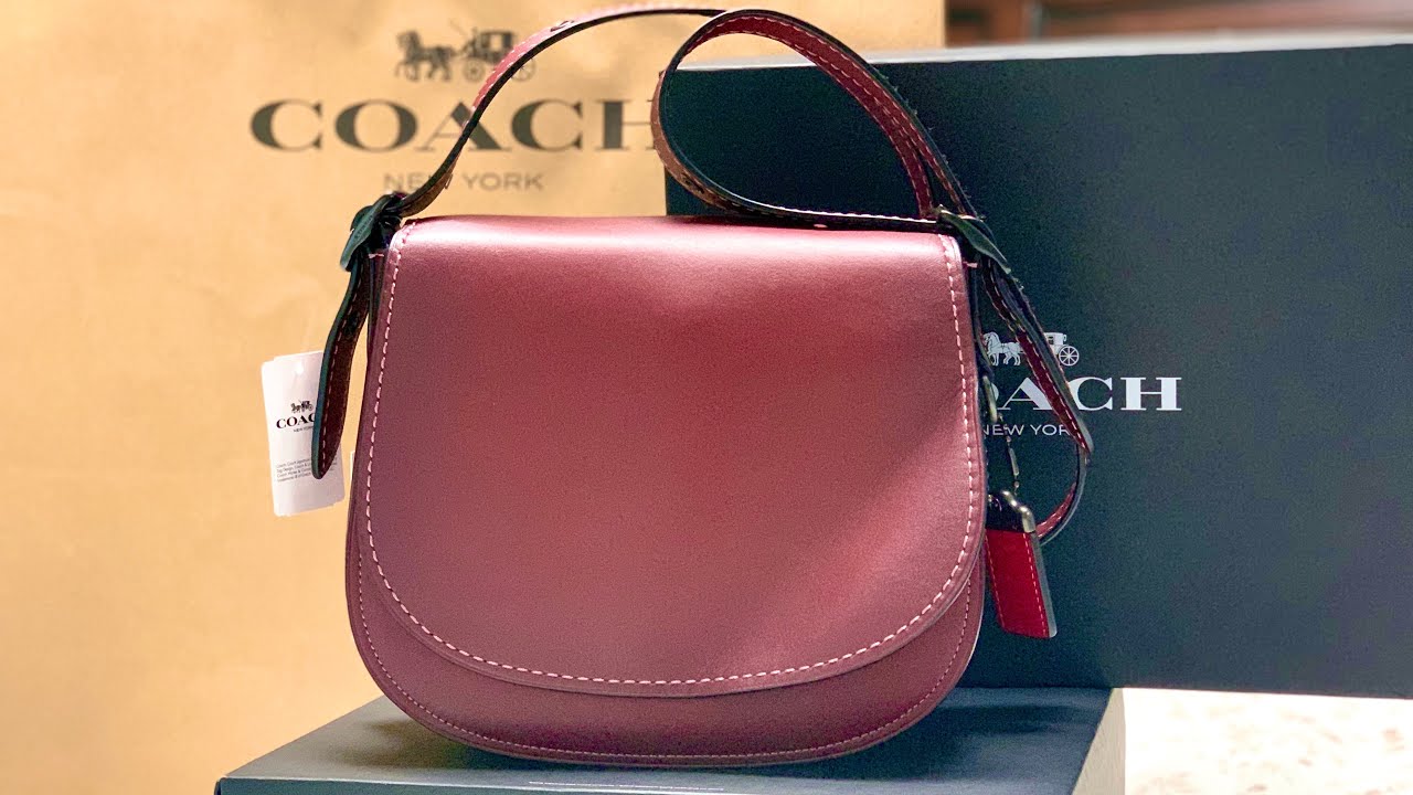 COACH SADDLE 23 in BORDEAUX UNBOXING
