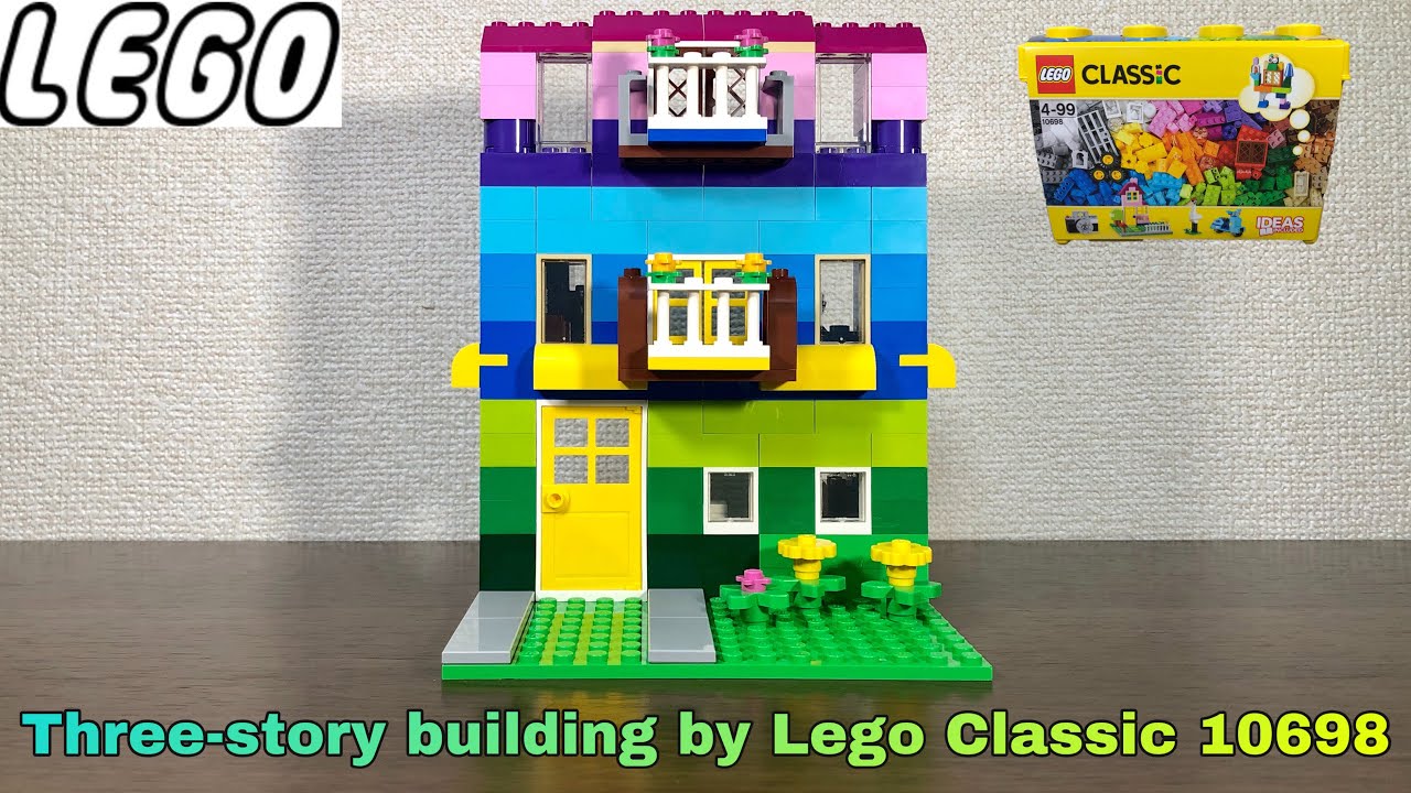 LEGO Classic 10698 assembly to a three-story building #70