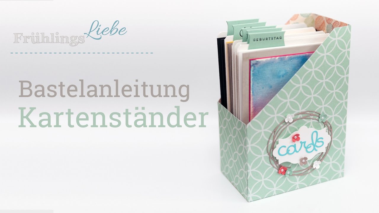 Bastelanleitung: Kartenständer