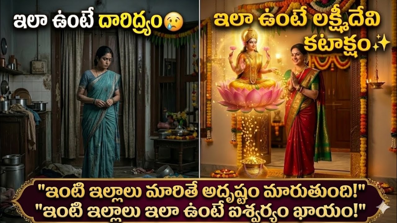 👉 ఇంటి ఇల్లాలు ఇలా ఉంటే 💰లక్ష్మీదేవి 🙏మీ ఇంట్లోనే ఉంటుంది🏡 | Daily Routine for Wealth & Prosperity