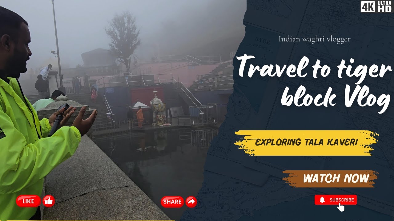 Awesome Bike Ride Through Foggy Mountains  Talakaveri Travel Vlog😍
