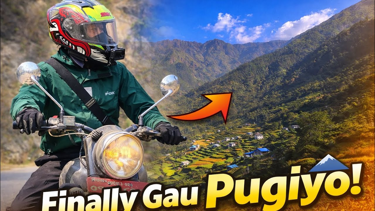 Finally Gau Pugiyo 🏔️ | Kathmandu to Village Group Ride | Motovlog