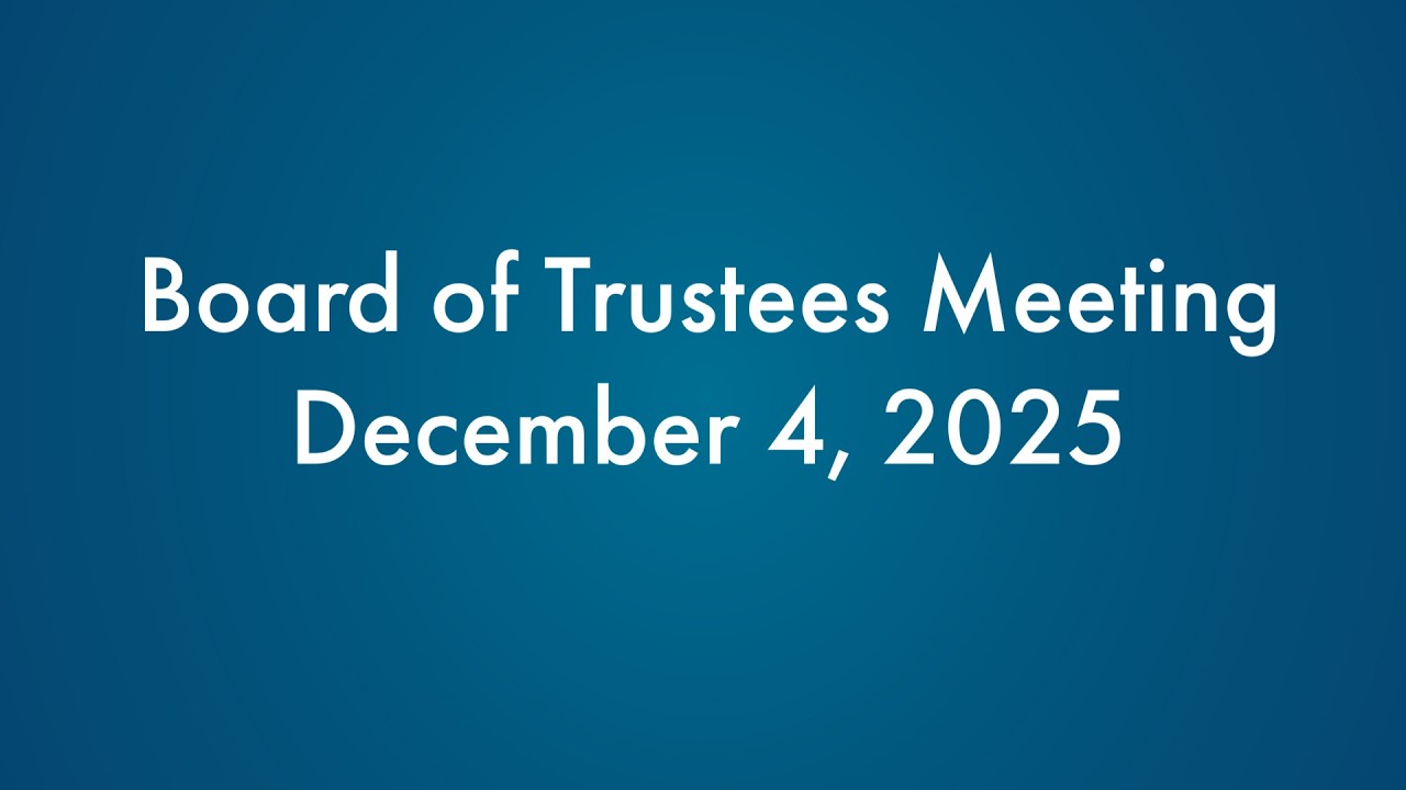 NCSD Board of Trustees Meeting December 4, 2025 Public Meeting