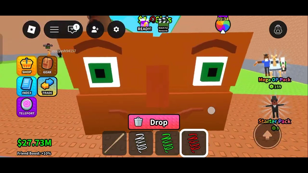 Playing grab brainrots from guards !!! Speedrun !!
