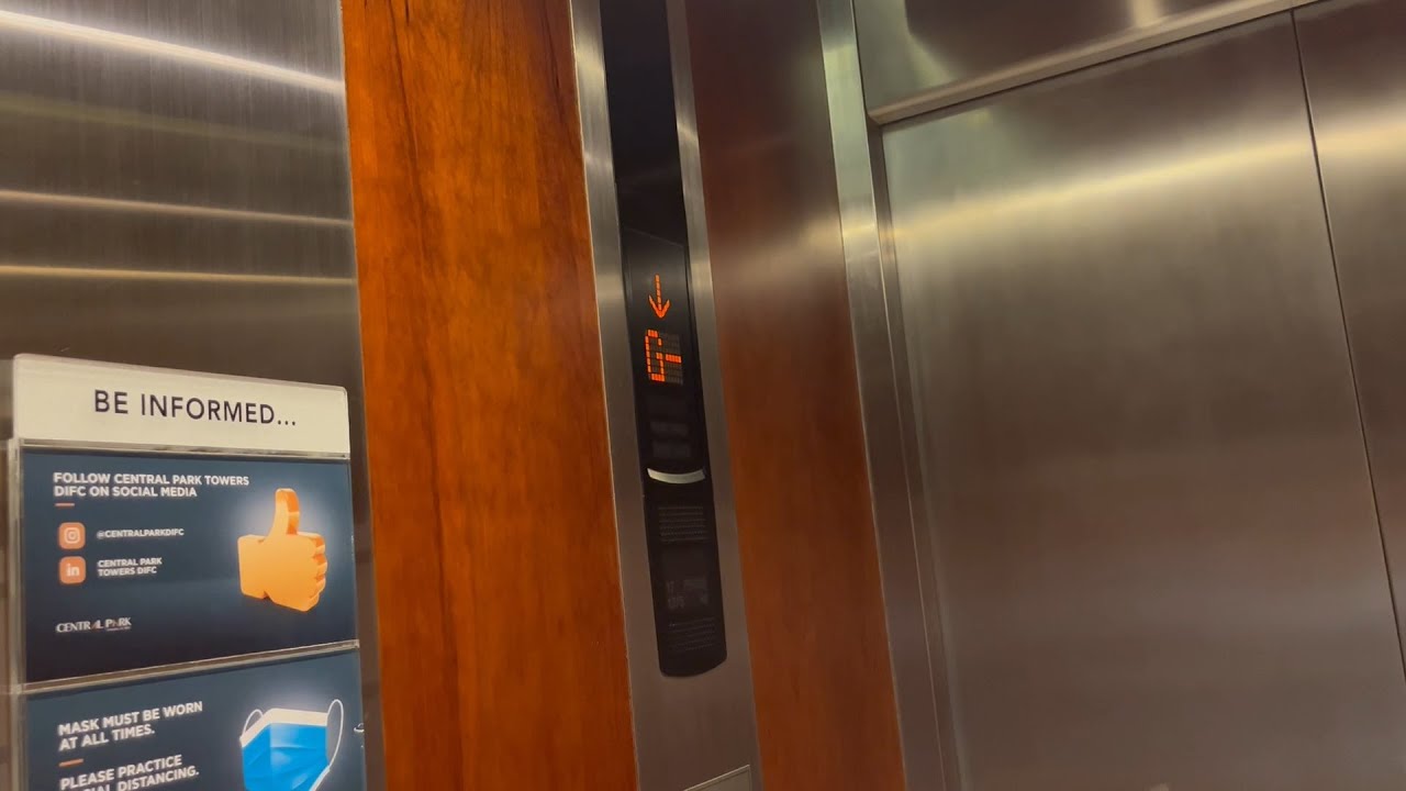 2x Mitsubishi Plaza Elevators @ Central Park Office Tower, DIFC, Dubai, UAE