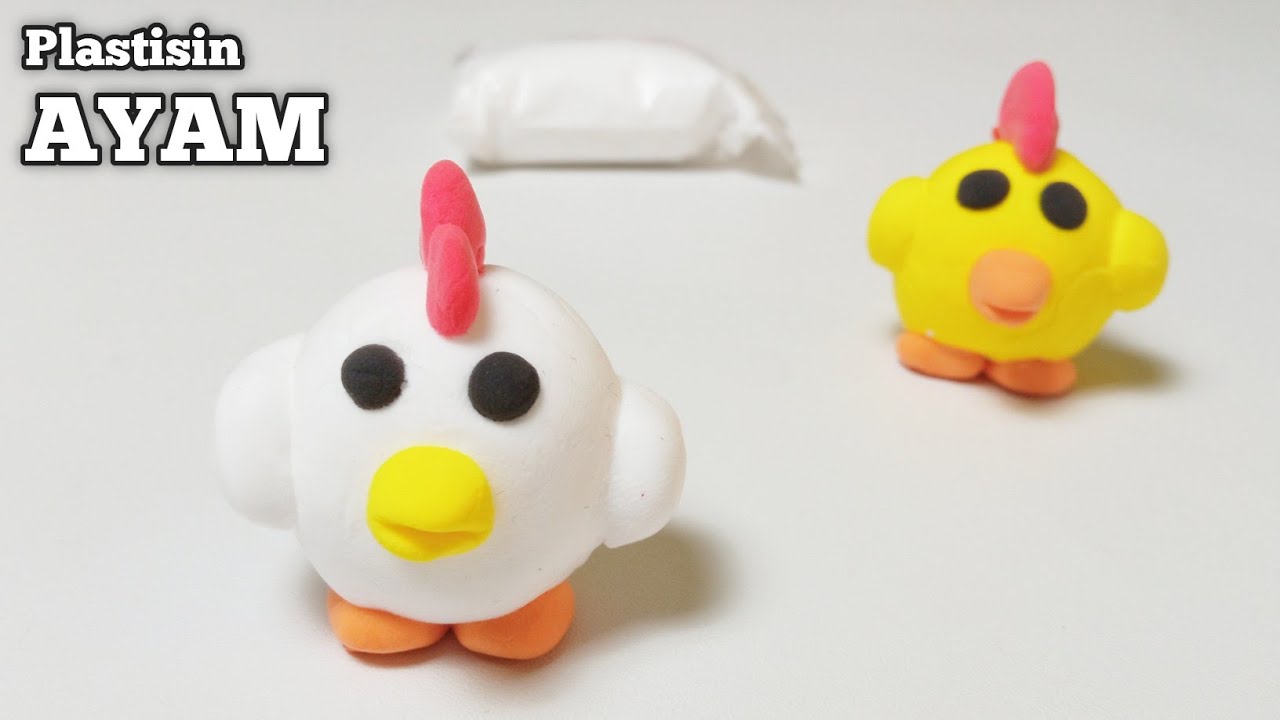 Cara Membuat Patung Ayam Dari Plastisin | Sangat Mudah | Kerajinan Tangan