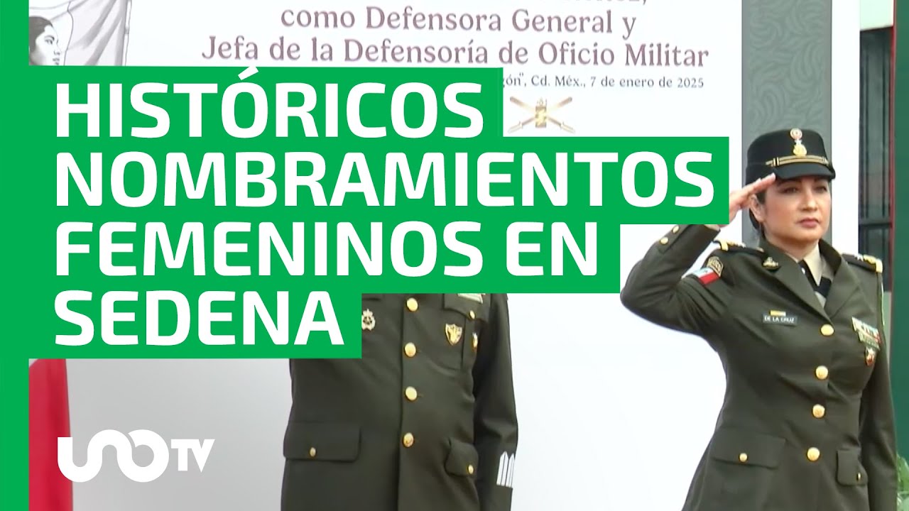 ¡Histórico! Por primera vez, una mujer lidera la Defensoría Militar de la Sedena