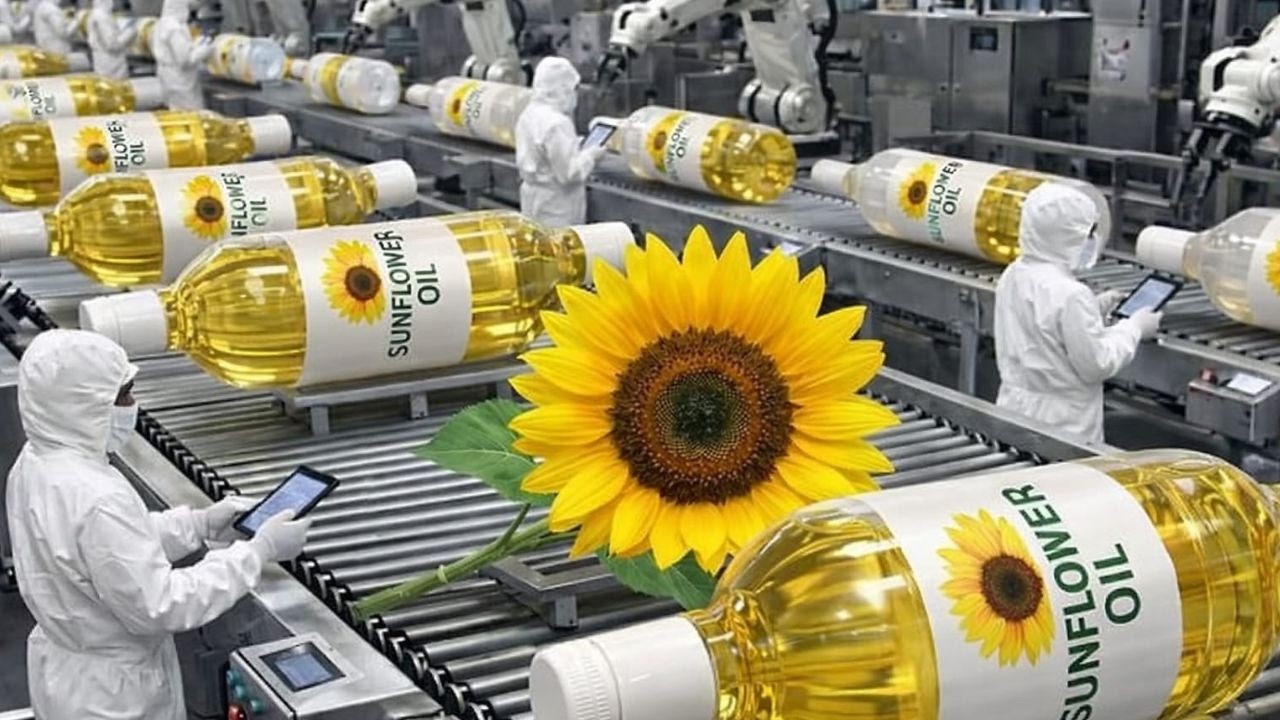 Inside a  U.S. High Tech Sunflower Oil Factory| How Sunflower Oil is Made| FULL PROCESS