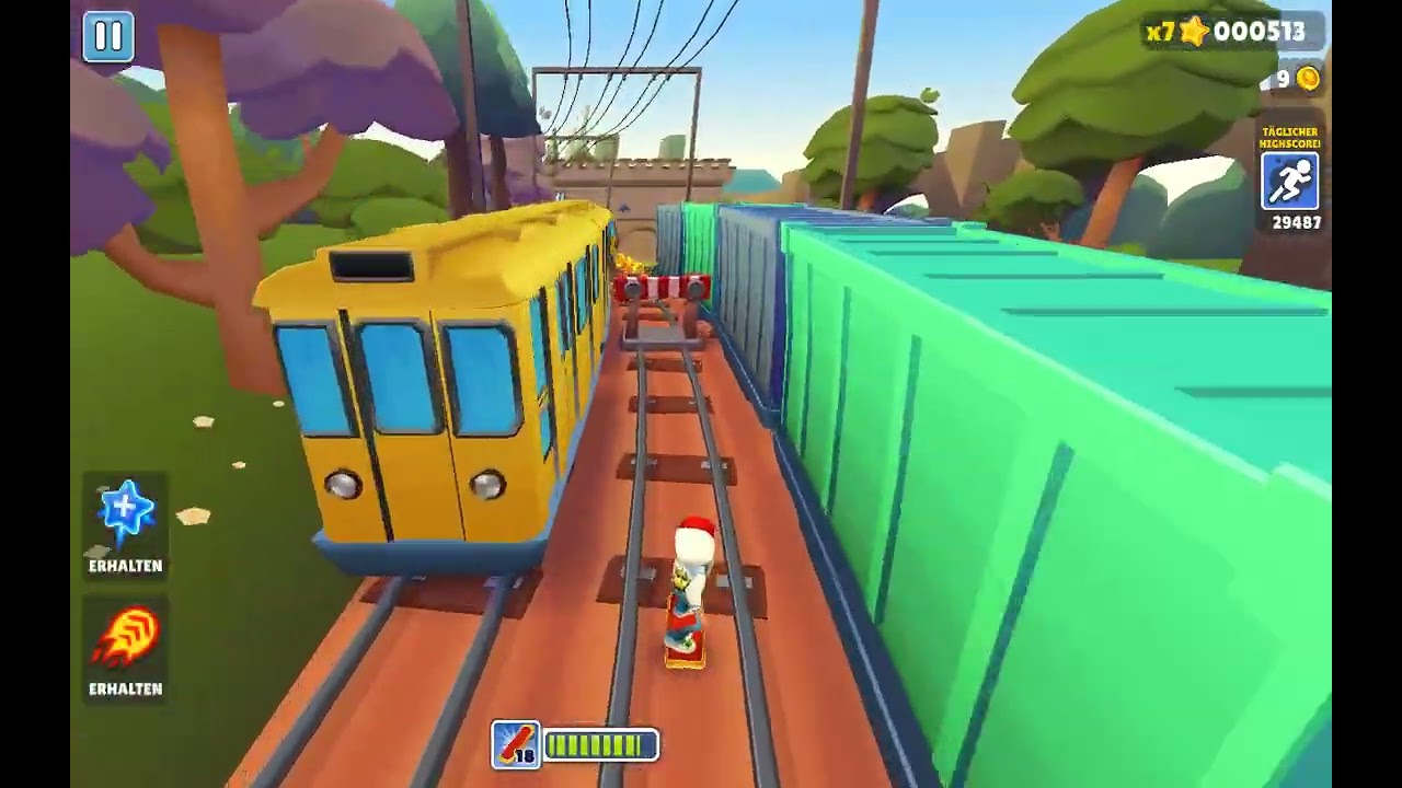 Subway Surfers aber ich muss 10 Hoverboards benutzen