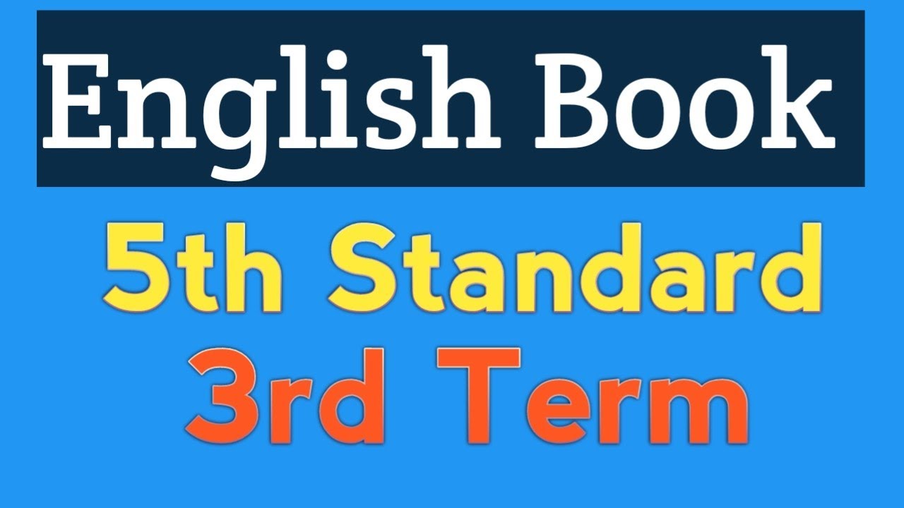 English Book 5th Standard 3rd Term