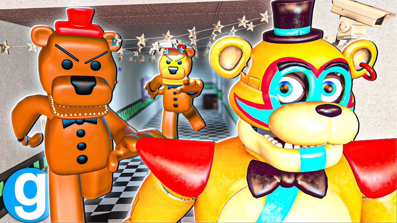 Freddy Nextbot Visits FNAF GMOD PIZZERIA! - Five Nights at Freddy's Gmod
