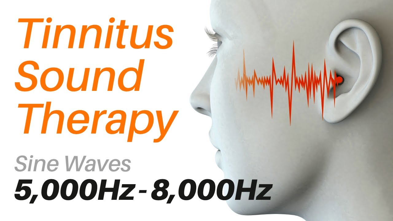Tinnitus Sound Therapy | Sine Waves 5,000Hz - 8,000Hz with Screensavers | Noises Inside Head
