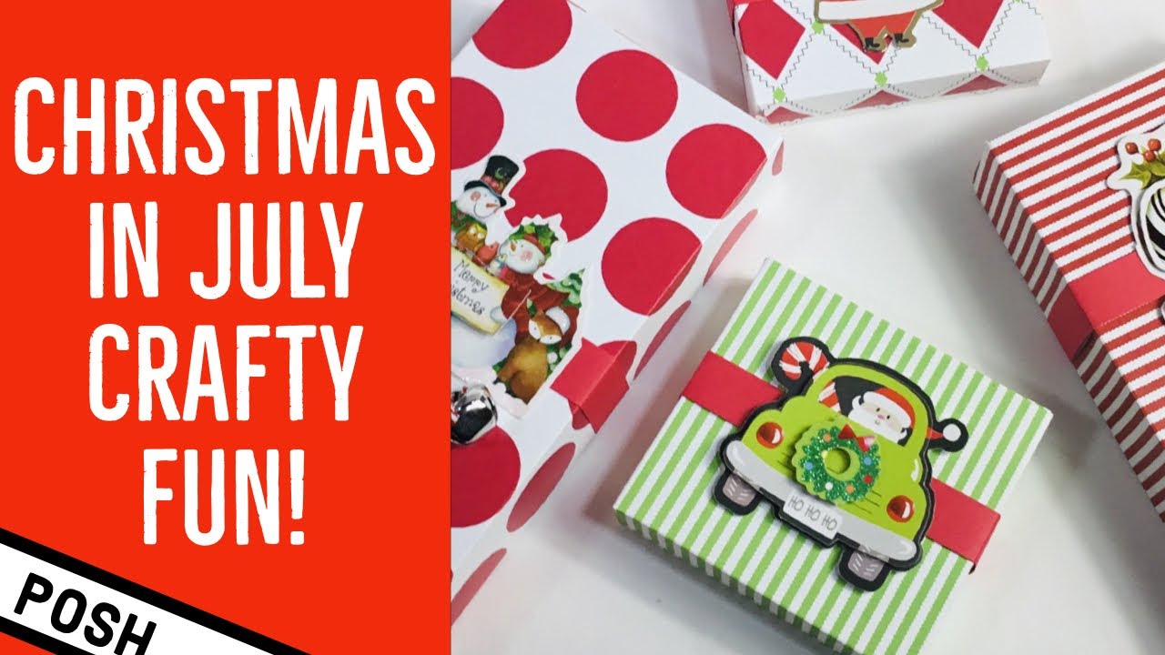 USING GIFT TAGS AS EMBELLISHMENTS/Custom Box Using Scraps & Tags/Christmas In July 2020 Boxes & Tags