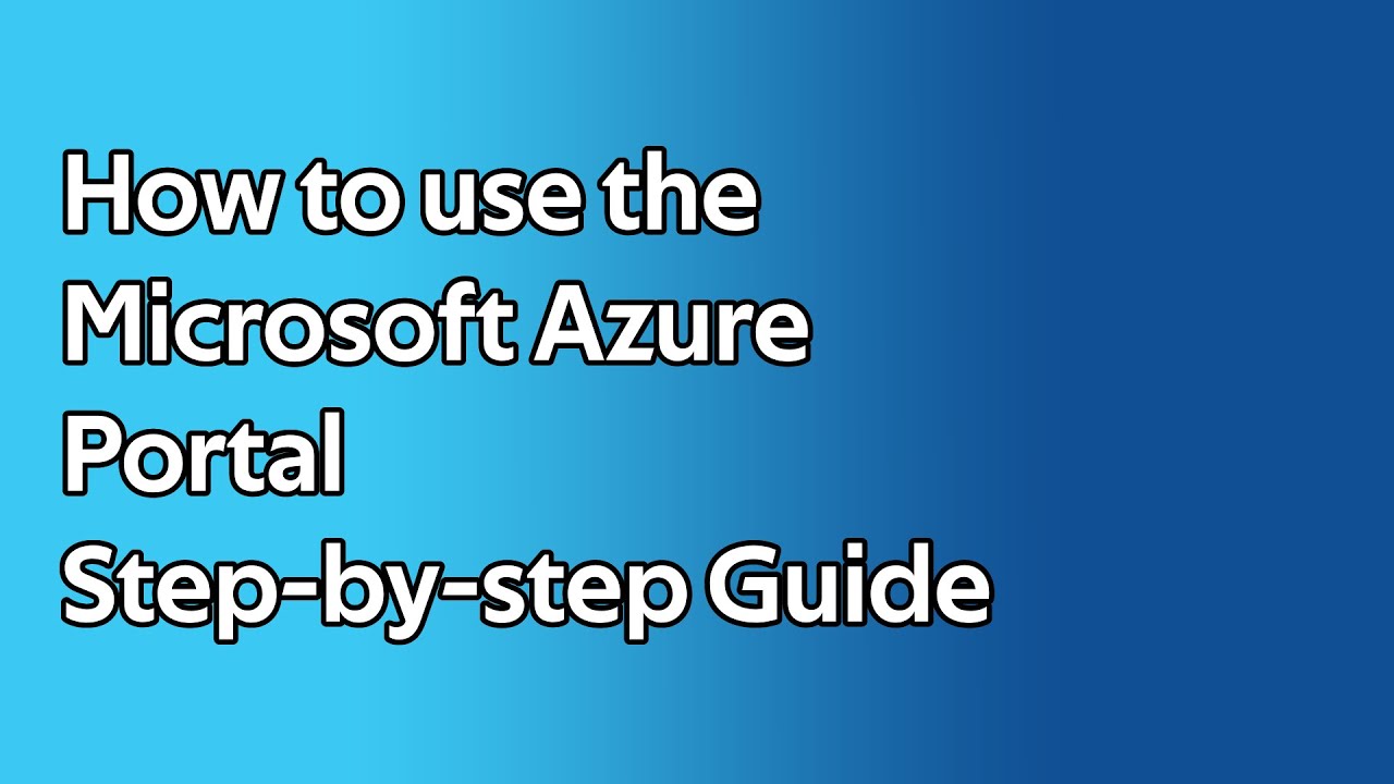 Как использовать портал Microsoft Azure