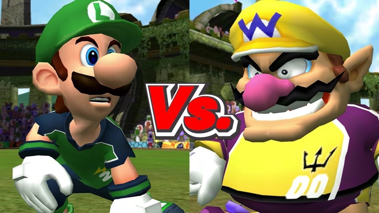 Super Mario Strikers - Luigi/Hammer Bros Vs. Wario/Hammer Bros