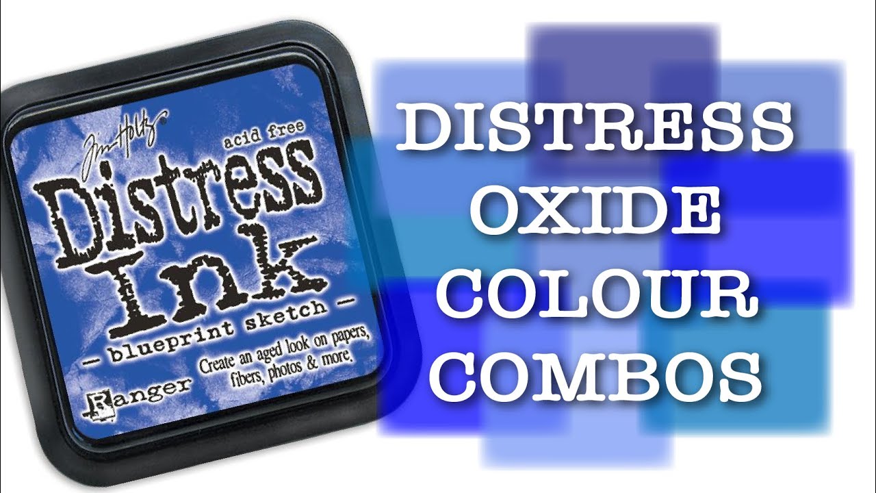 Комбинации цветов Distress Oxide и Ink — эскизный проект