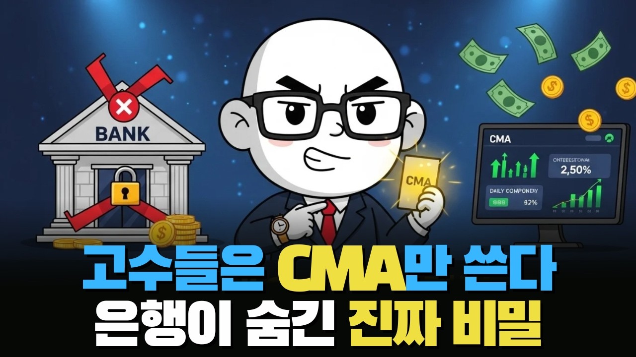 은행이 당신에게 말해주지 않는 비밀. 고수들이 현금을 전부 CMA에 넣는 진짜 이유