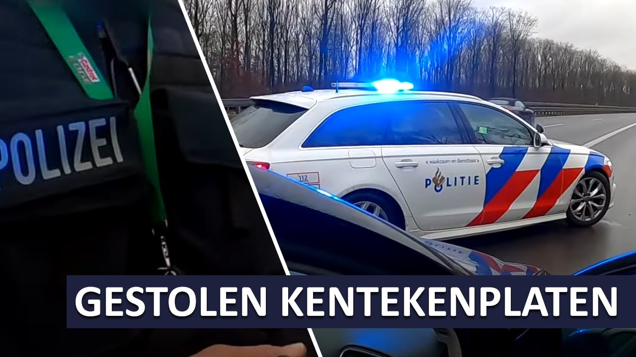 Politie | Gestolen kentekenplaten | Verdachten vluchten naar Duitsland | Dienst Infra | Polizei