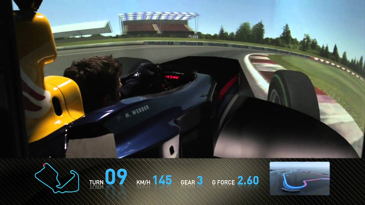F1 Track Simulator - Mark Webber at Silverstone