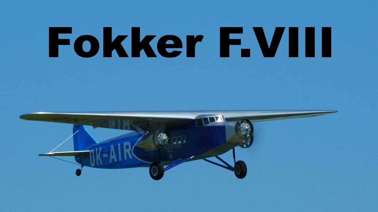 Fokker F.XVIII | scale RC airplane | 4K | 2022