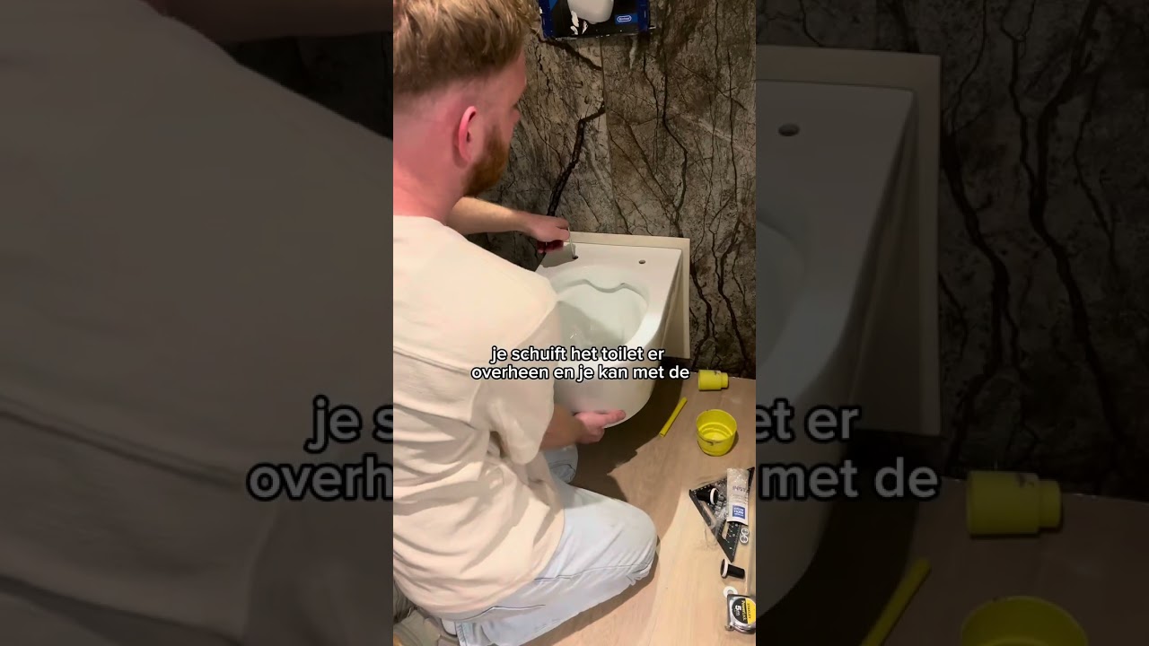 Wc pot ophangen