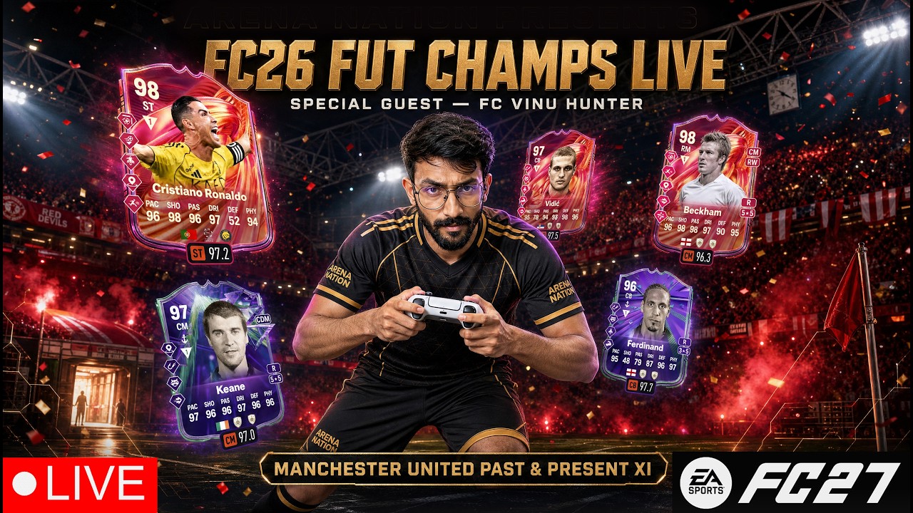 FC26 FUT CHAMPS LIVE 🔥 Manchester United Past & Present Team | 15-0 Incoming?