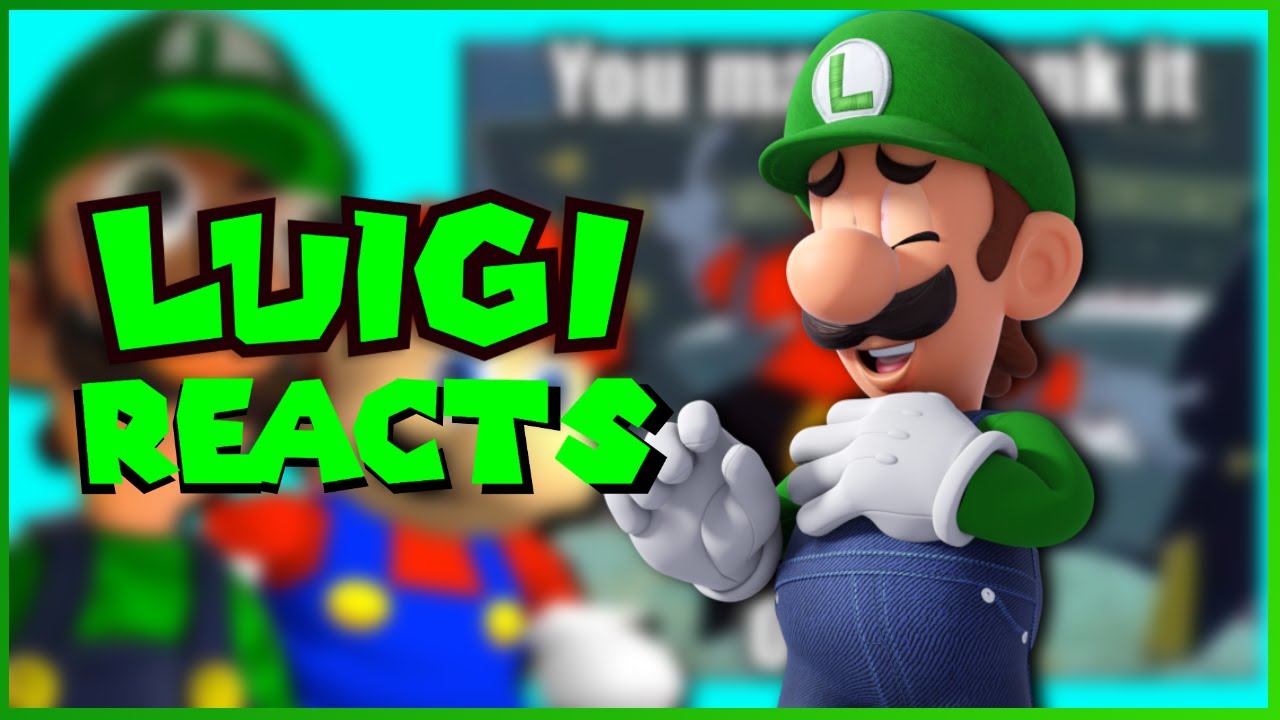 Luigi reacts to SMG4 Nintendo memes 7