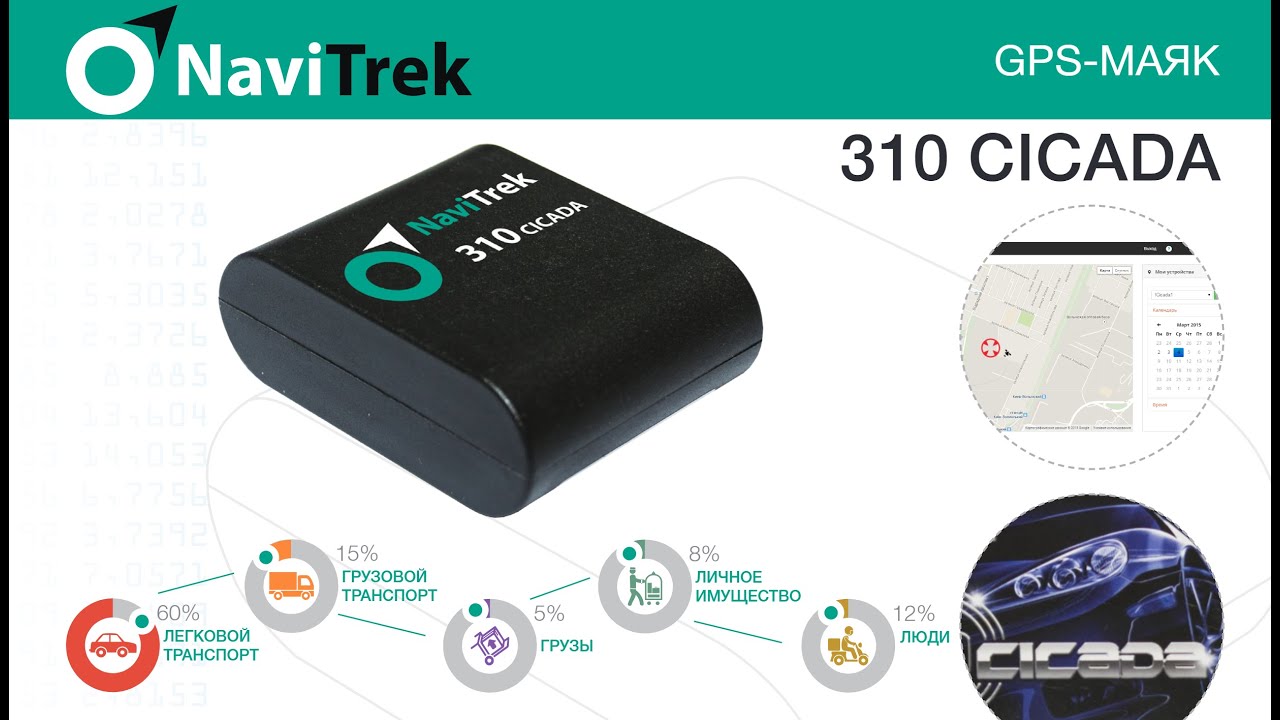Установка GPS-маяка NaviTrek 310 CICADA