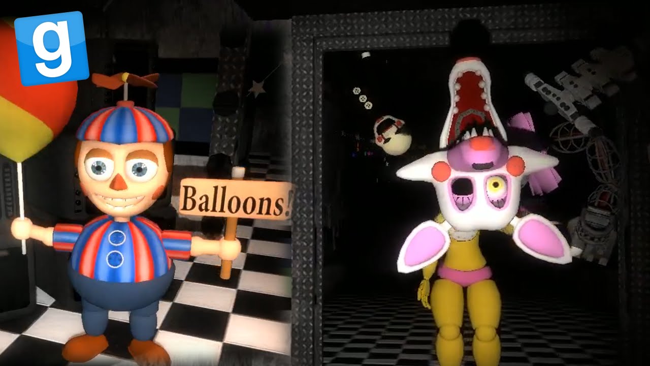 Five Nights At Freddy's 2 | MARIONETTE & BALLOON BOY | GMod Horror Map