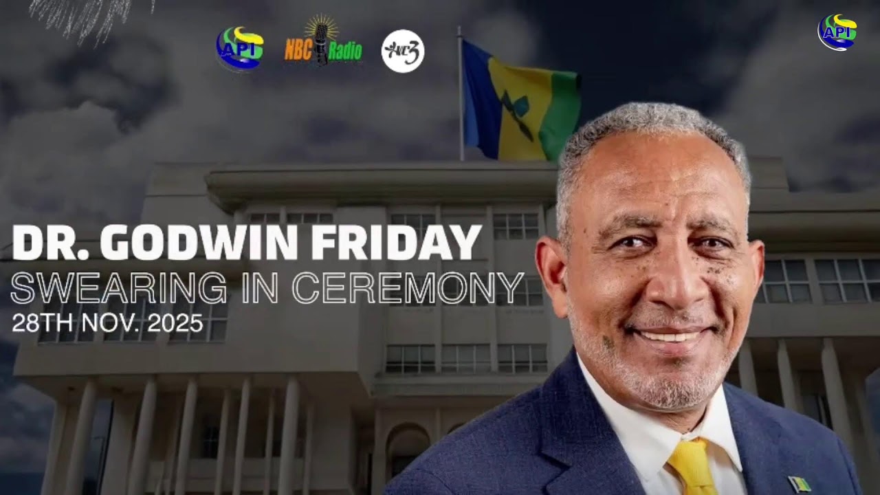 SWEARING-IN CEREMONY FOR THE ELECTED PRIME MINISTER OF S.V.G, HON. DR. GODWIN FRIDAY