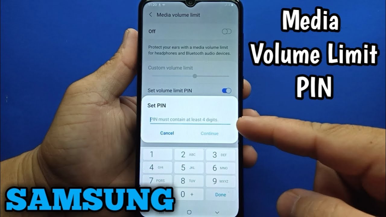 Как установить PIN-код ограничения громкости мультимедиа на Samsung Galaxy A02