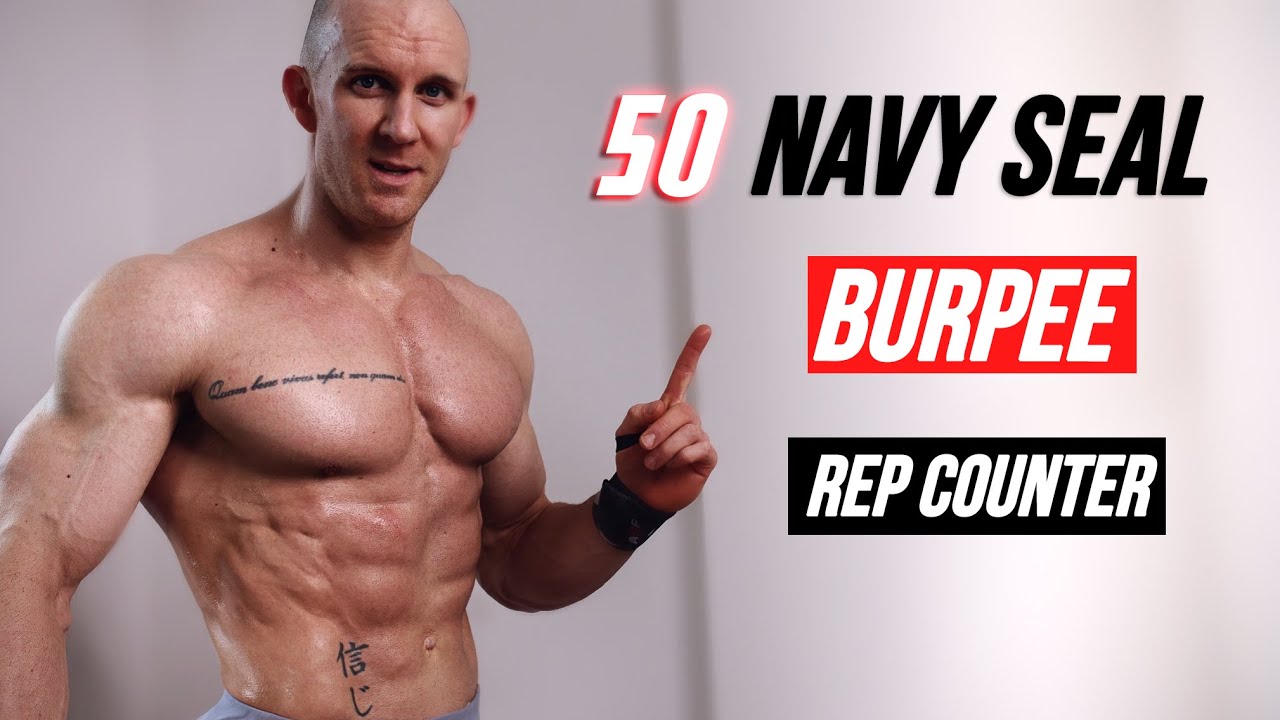 Navy Seal Burpees Follow Along 🔥 Best Bodyweight Chest Workout