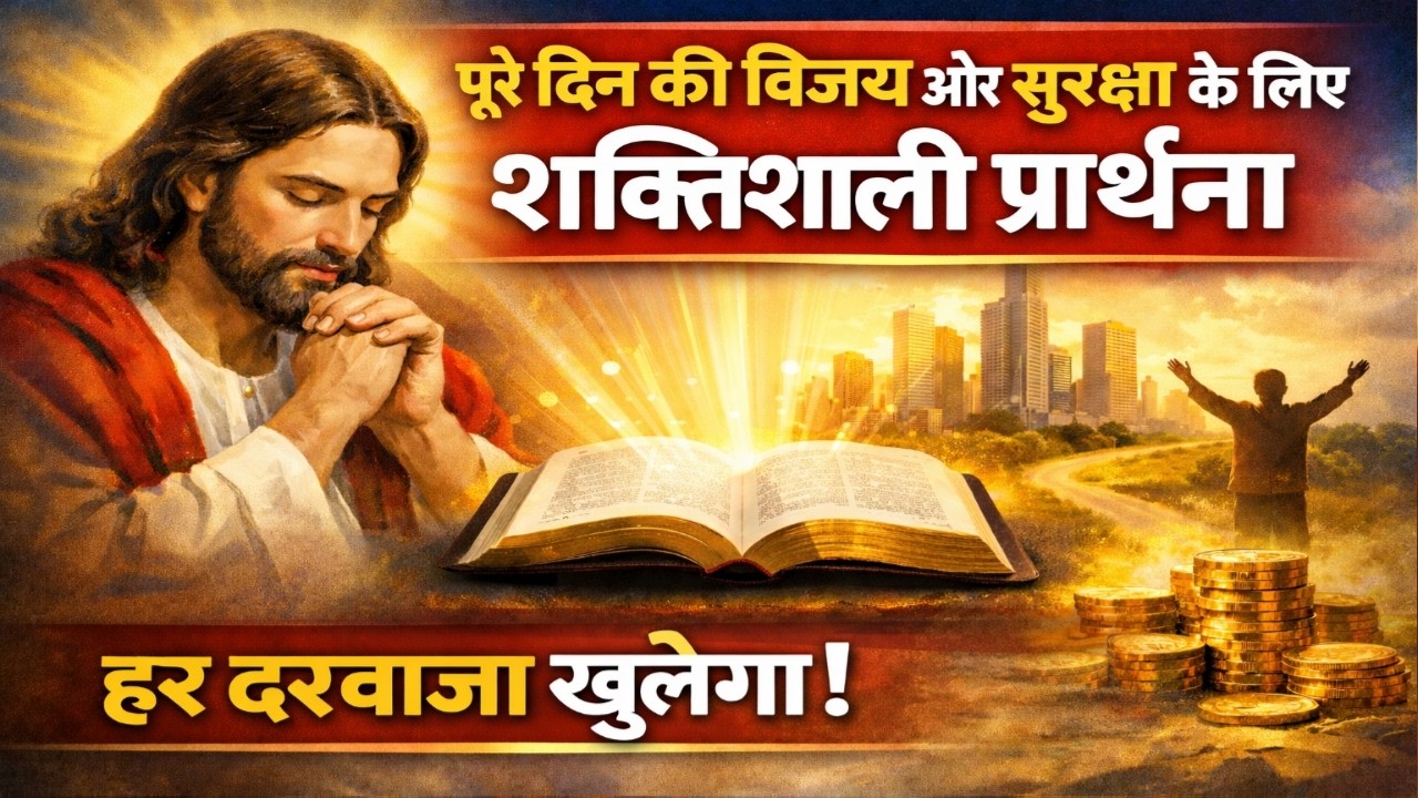 पूरे दिन की विजय और सुरक्षा के लिए येशु की प्रार्थना ! Jesus God Prayer 🙏🏼 Yeshu ki prathna