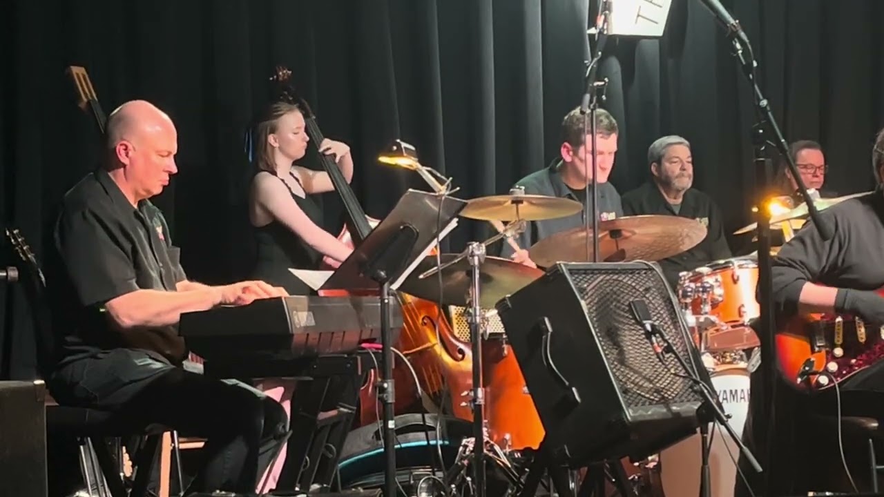 Brodie playing with the Pete Elman Big Band at The Venue - Hay Burner