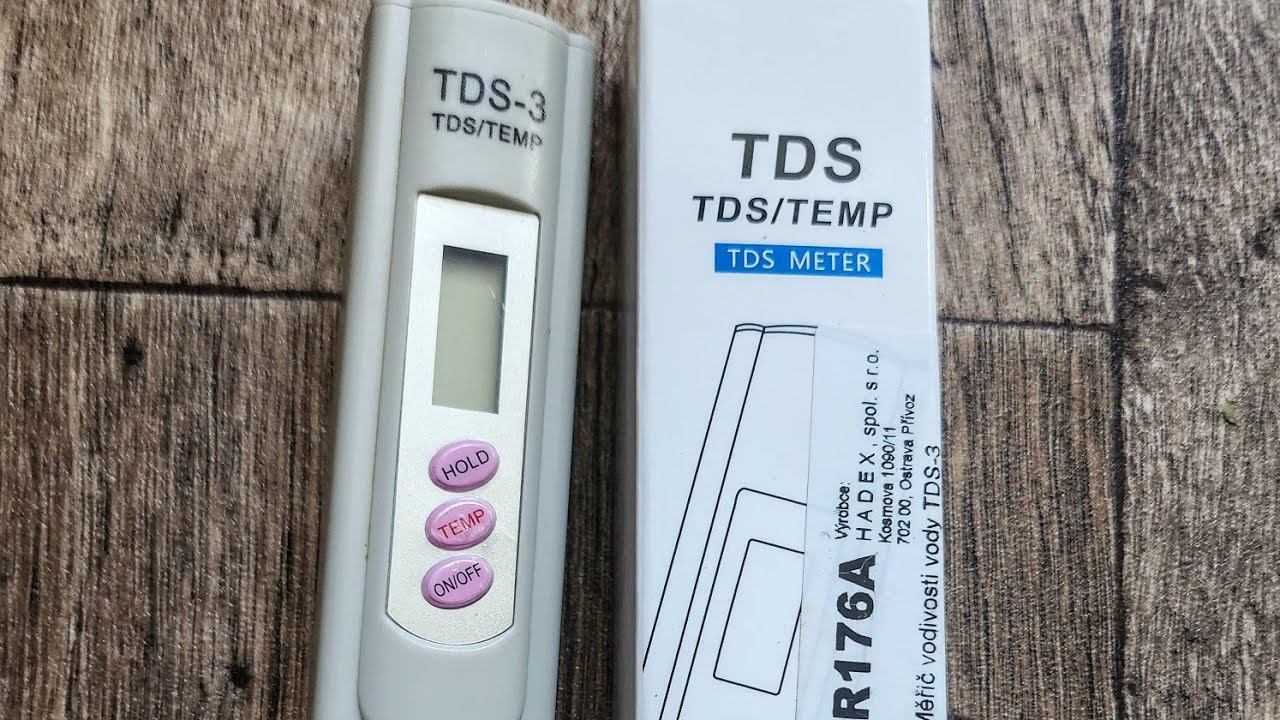 Měřič vody TDS k čemu slouží a jaké hodnoty jsou hraniční