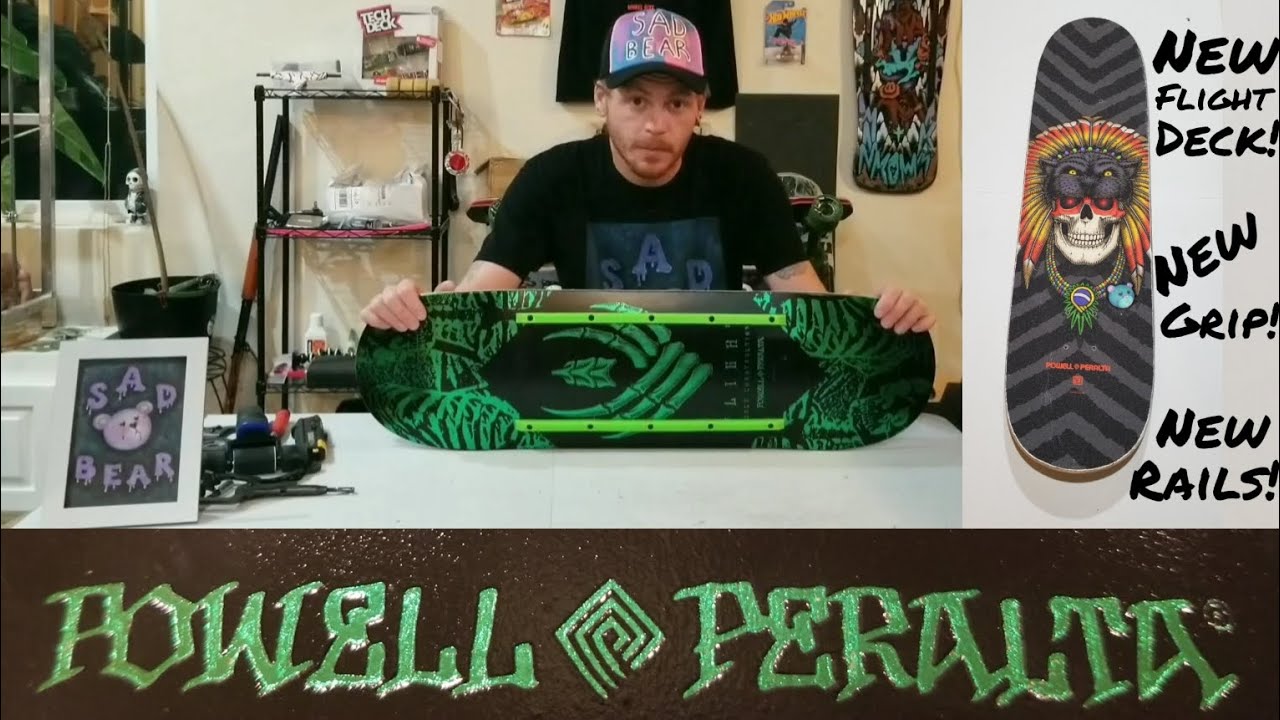 How To SetUp The NEWEST Powell Flight Deck (Grip+Rails)